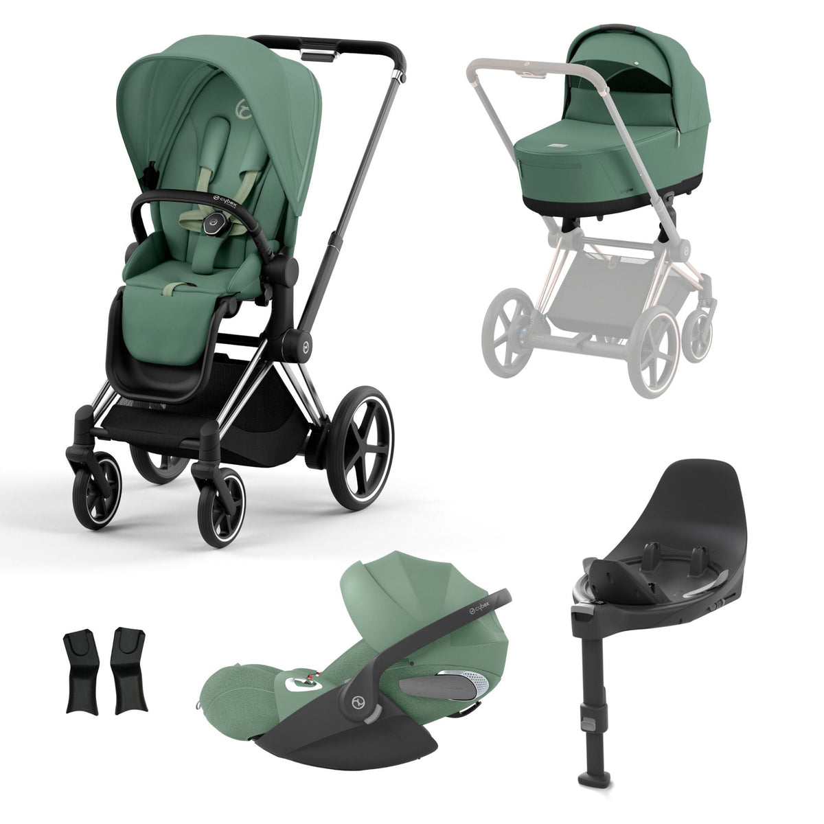 Kinderwagen Cybex Priam/Autositz Cloud authentic Q - Komplettpaket