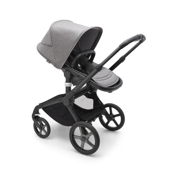 Bugaboo, Fox 5 Complete Pushchair, Black/Grey Melange at Bygge Bo Baby