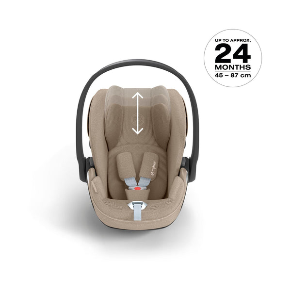 Cybex, Cloud T i-Size Infant Car Seat, Plus Fabric at Bygge Bo Baby &
