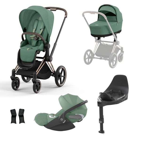 Cybex, Priam Travel Bundle w/ Cloud T, Rose Gold at Bygge Bo - Main Image