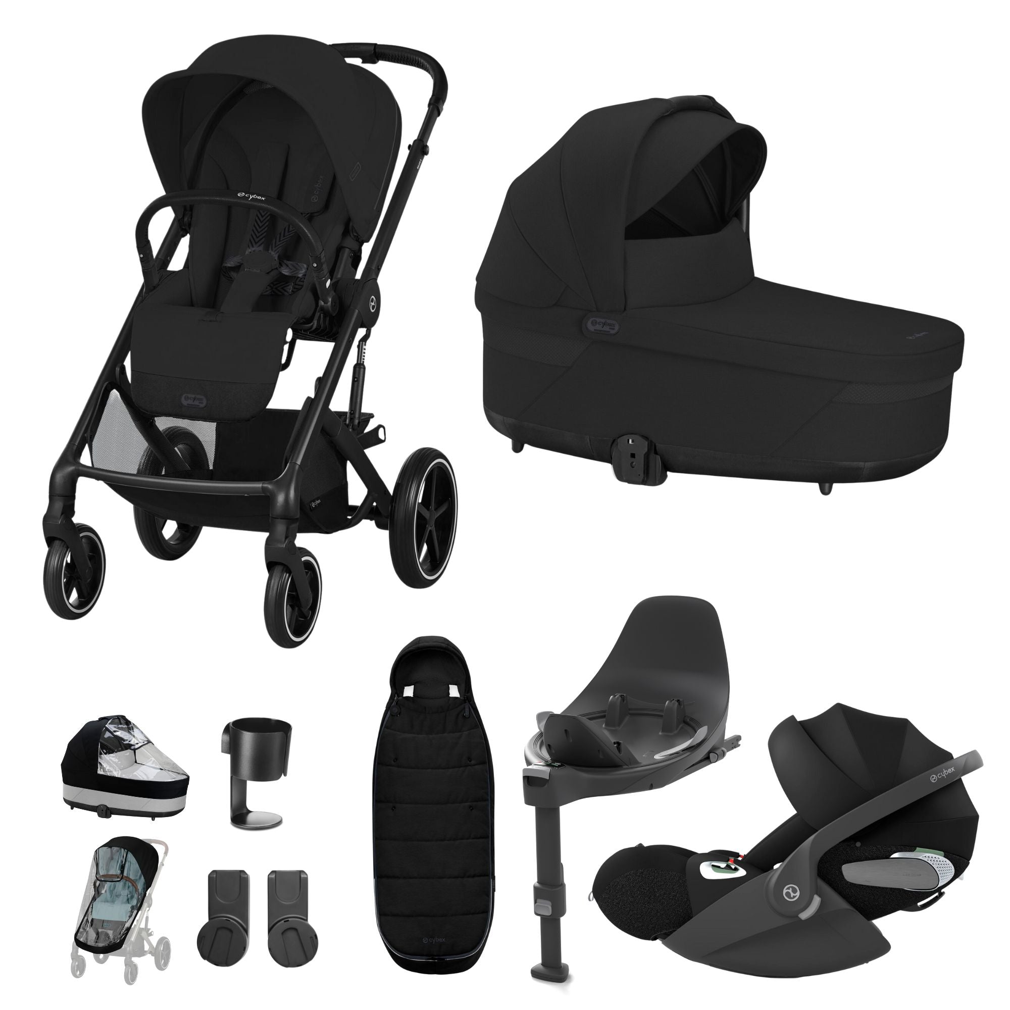 cybex balios s lux 2021 Cybex Balios S Lux 10 Piece Bundle w/Cloud T, Black Frame at Bygge Bo Baby & Kids Store