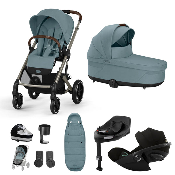 Cybex, Balios S Lux 10 Piece Bundle w/ Cloud G, Stormy Blue Bygge Bo