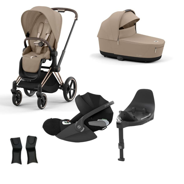 Cybex, Priam Travel Bundle w/ Cloud T, Rose Gold at Bygge Bo