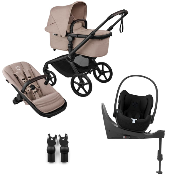 travelling with bugaboo fox Bugaboo, Fox 5 Renew Travel System with Cybex Cloud T, Black/Desert Taupe at Bygge Bo