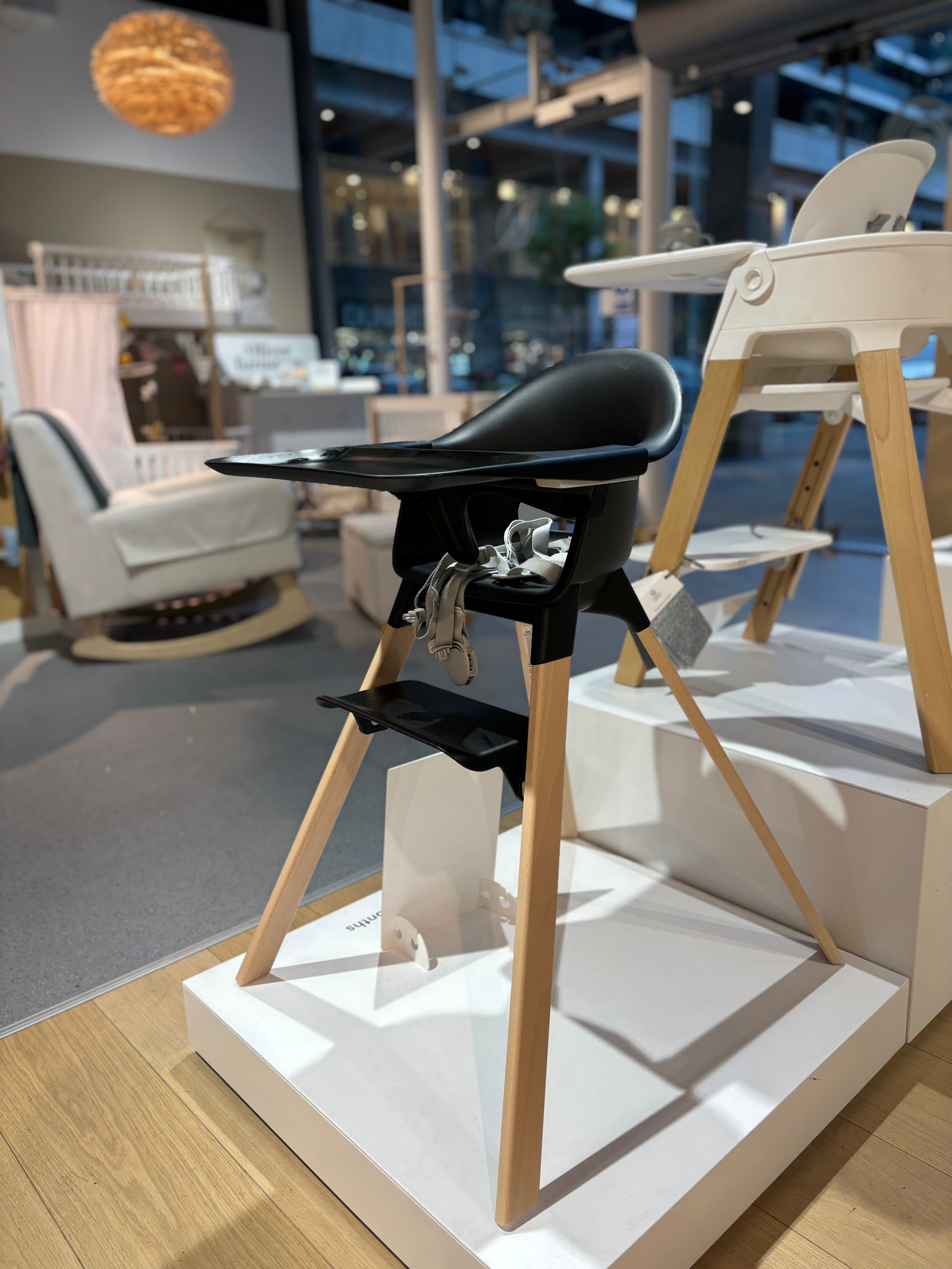 stokke clikk dimensions Ex-Display Stokke, Clikk High Chair, Black Natural at Bygge Bo Baby & Kids Store