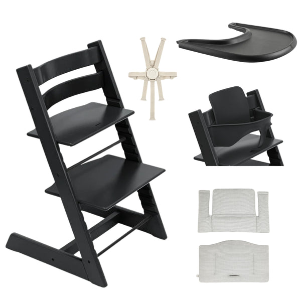 stokke bundle tripp trapp Stokke Tripp Trapp Weaning One Box Bundle, Black at Bygge Bo