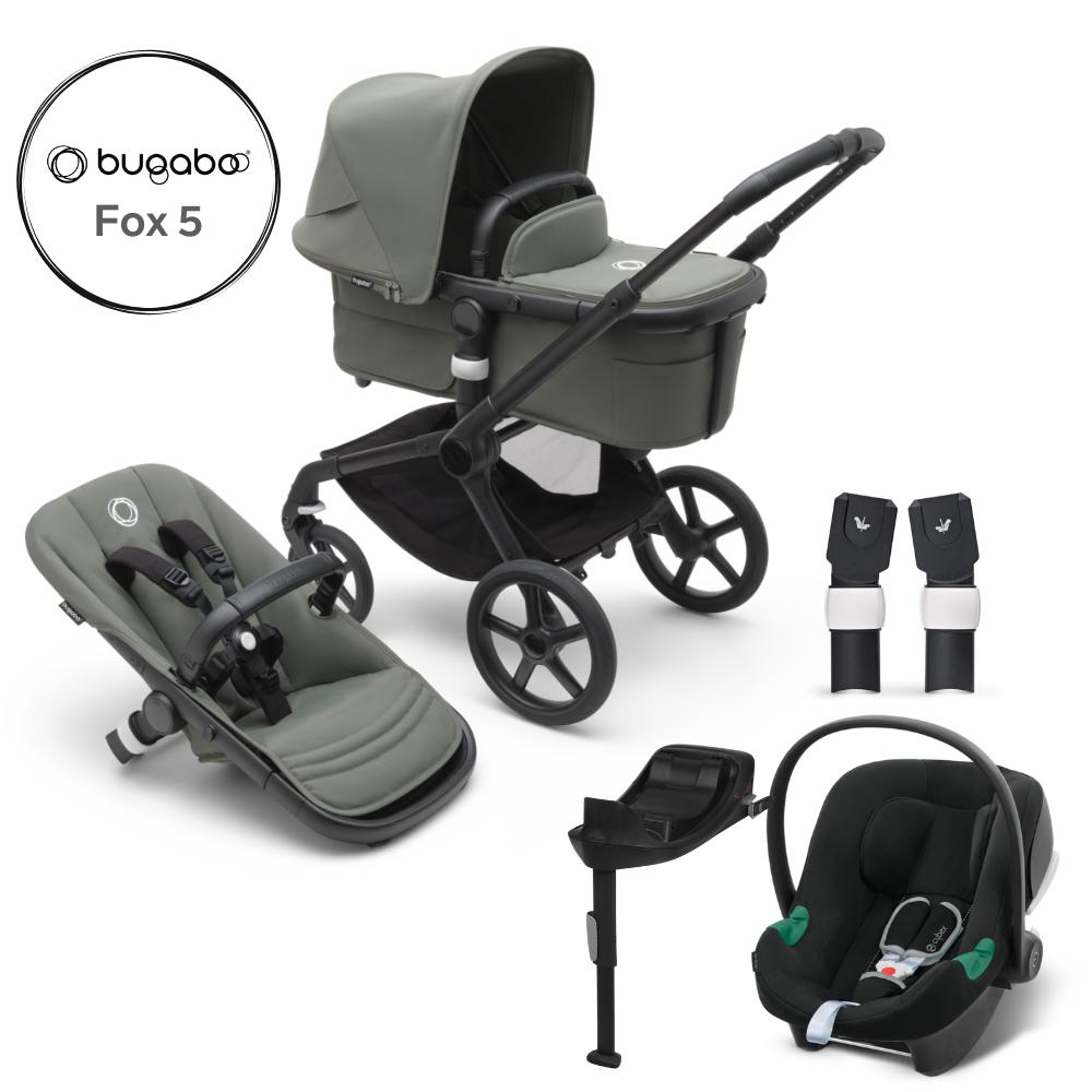 Bugaboo Fox 5 Black Forest Green Complete Travel Bundle Bygge Bo