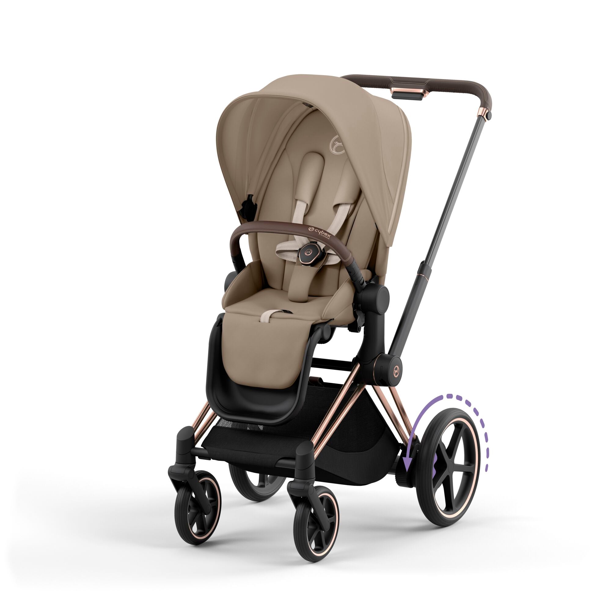 Cybex e Priam Pushchair Rose Gold Frame Bygge Bo