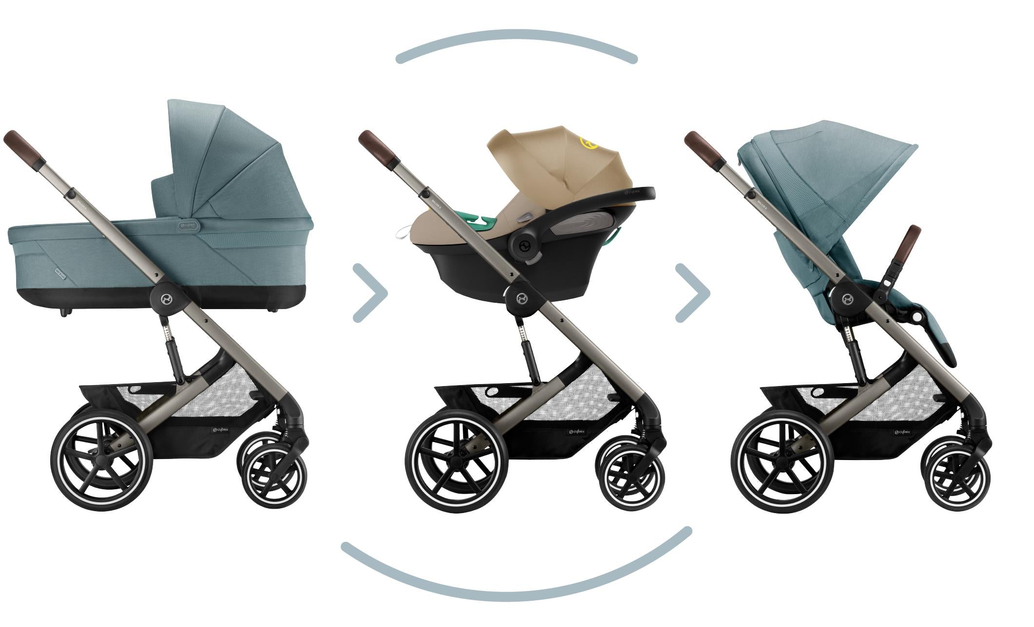 Cybex New Balios S Lux Travel Bundle w Cloud Z2 at Bygge Bo Baby