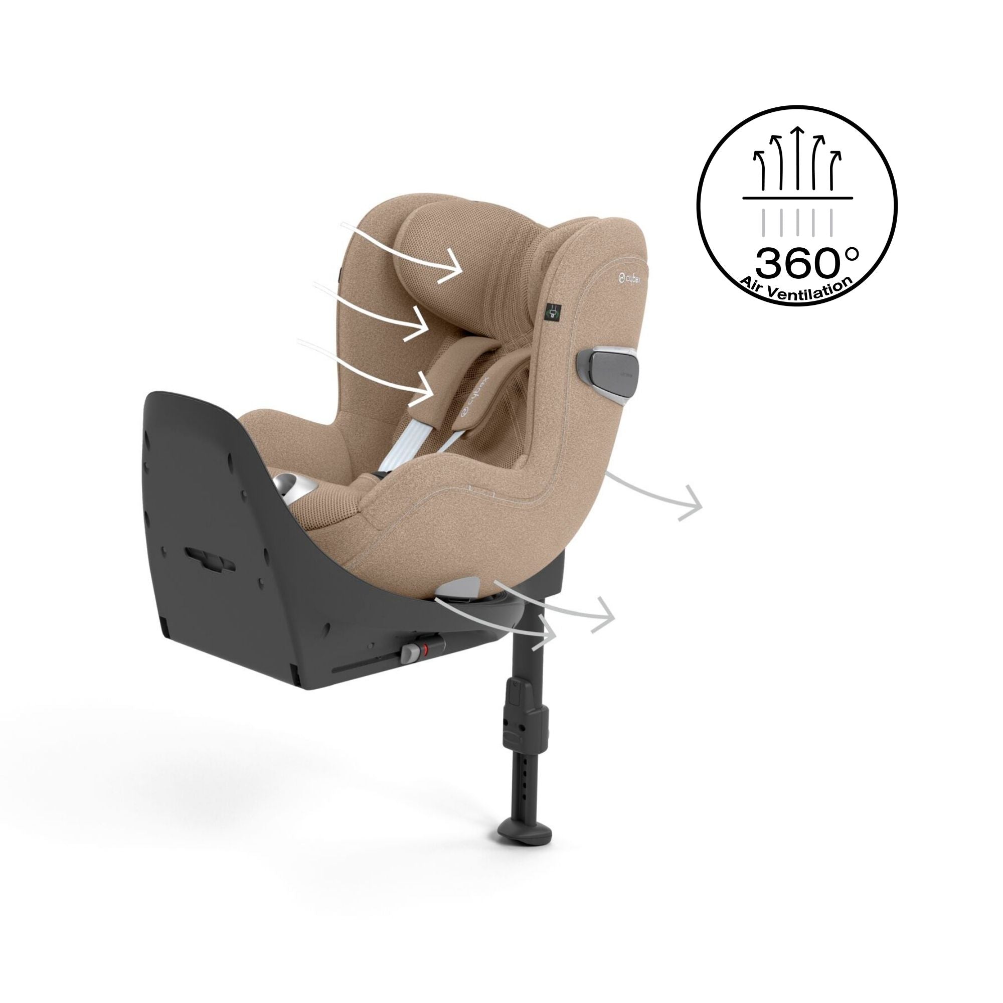 Cybex Sirona T i Size Car Seat Cozy Beige Plus at Bygge Bo Baby Kids Store Irish