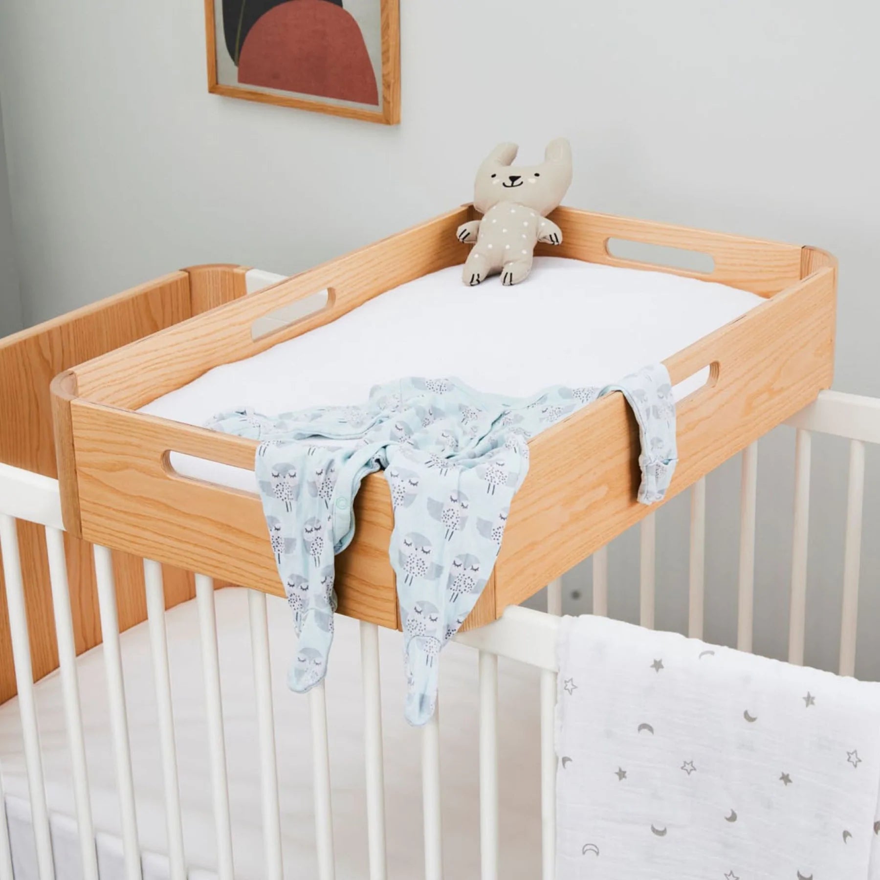 Crib top changing table best sale