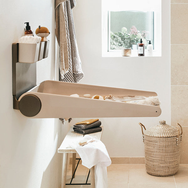 Leander, Wall-Mounted Changing Table, Wally, Cappuccino at Bygge