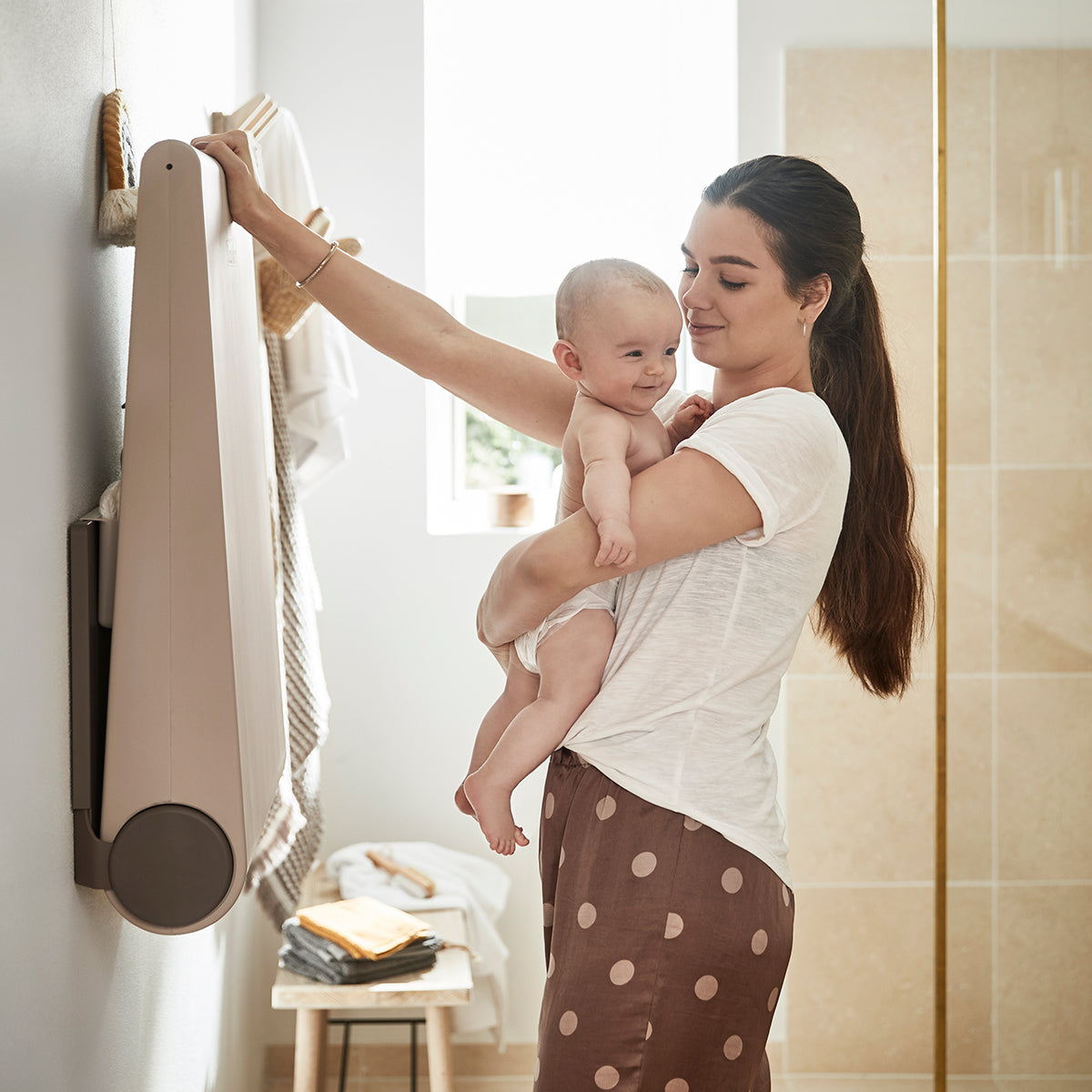 Hanging changing table best sale