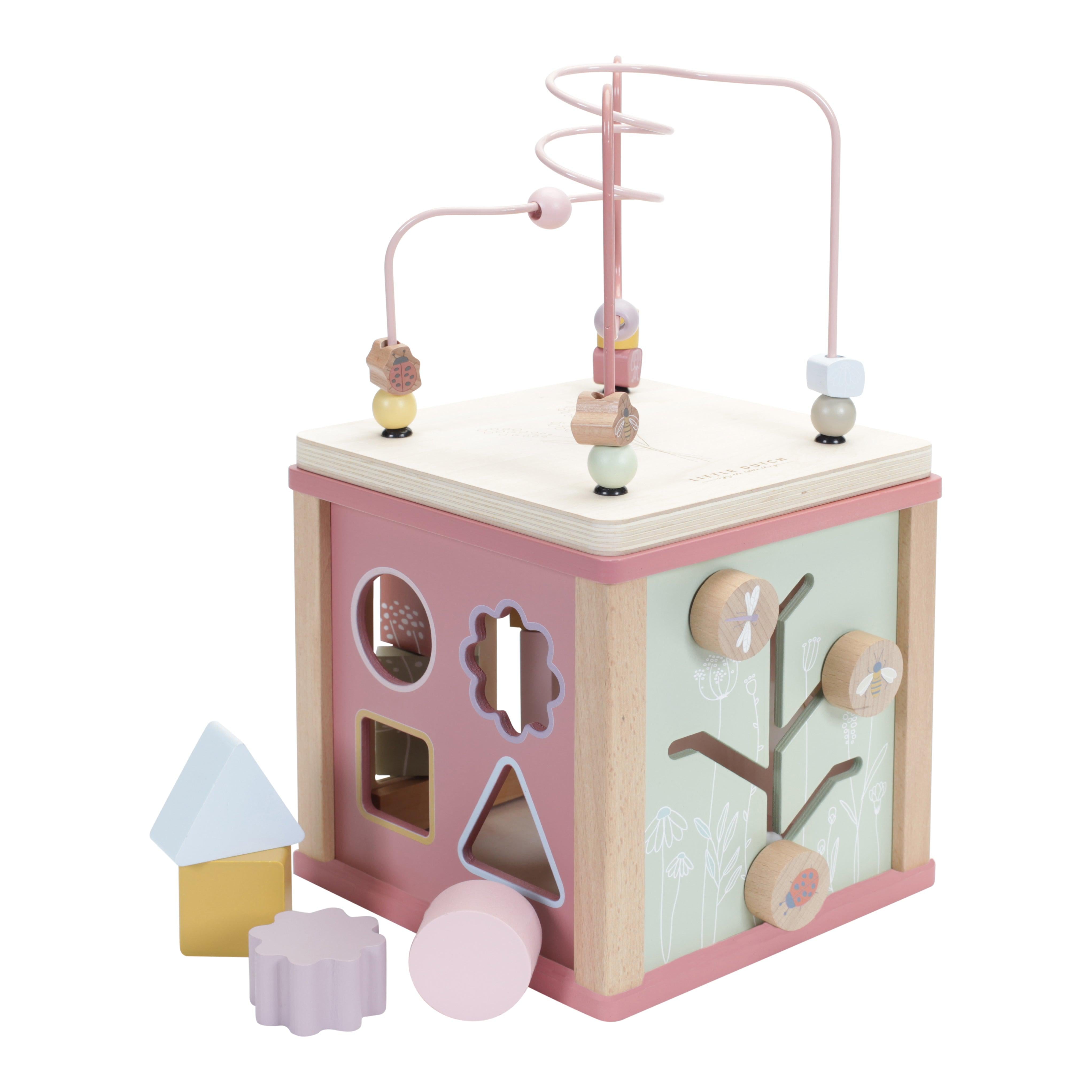 Childs wooden activity cube online