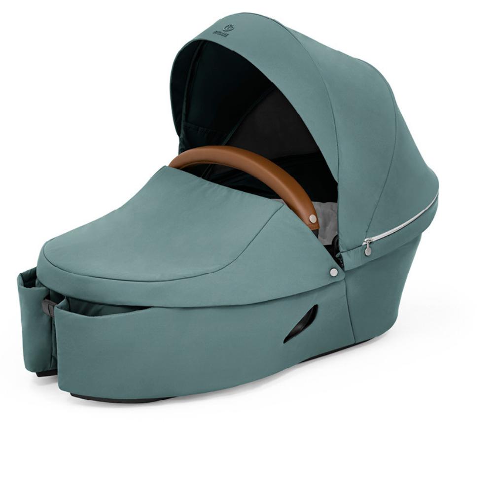 Stokke, Xplory X Cool Teal Pushchair with Carrycot at Bygge Bo Baby &