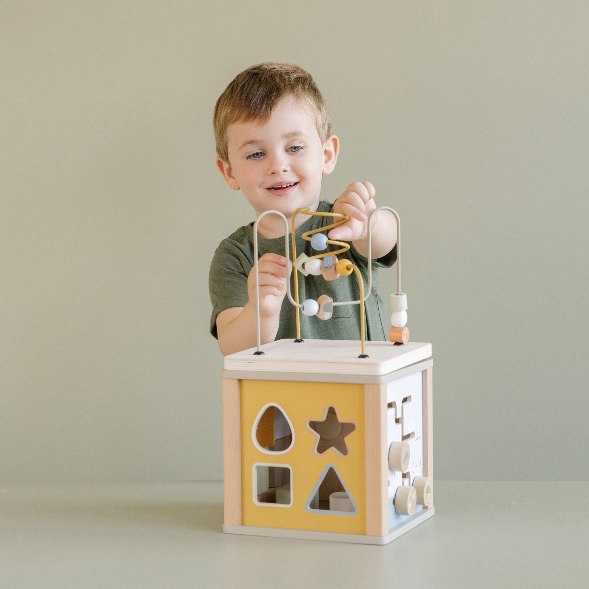 Little Dutch, Wooden Activity Cube at Bygge Bo Baby & Kids Store