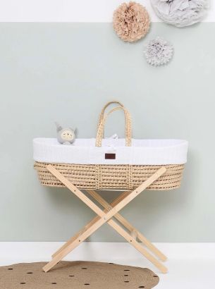 Cribs and hot sale moses baskets